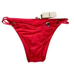 Etam Taleza Standard Cosmopolitan Red Bikini Swimsuit Bottoms Sz M Women's Swim
